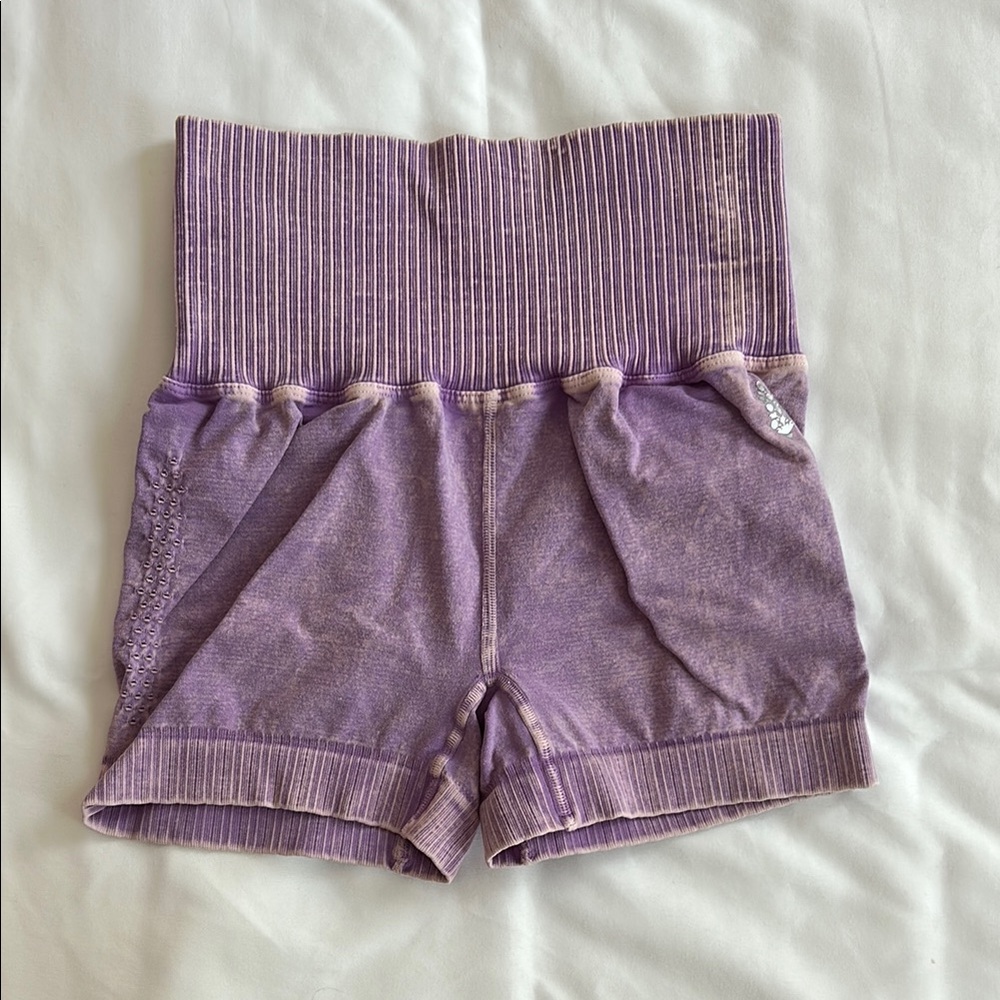 Free People Purple Bike Shorts
